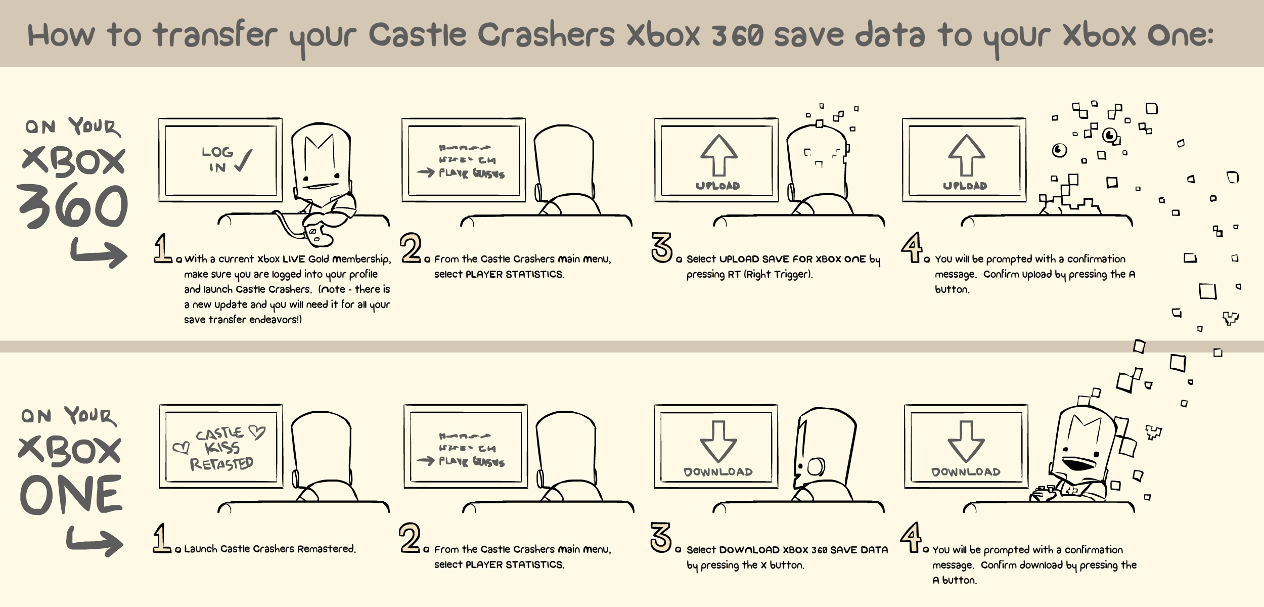 Switch Save Progression] - Castle Crashers Remastered - Super