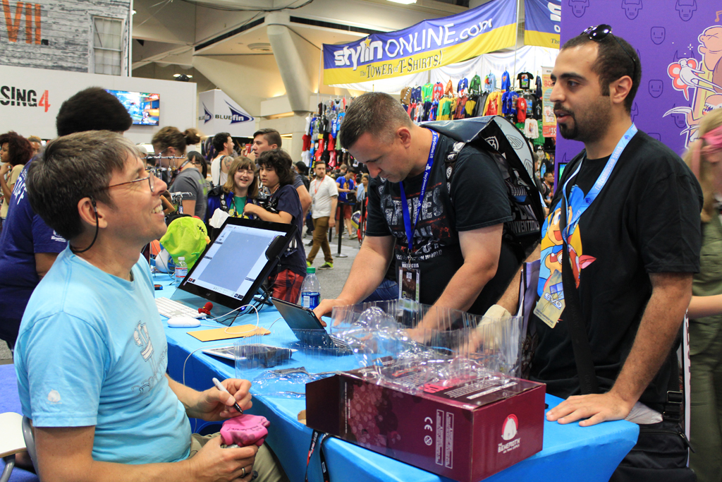 John did a rare impromptu signing for the fan who bought the very last Necromancer at SDCC. 