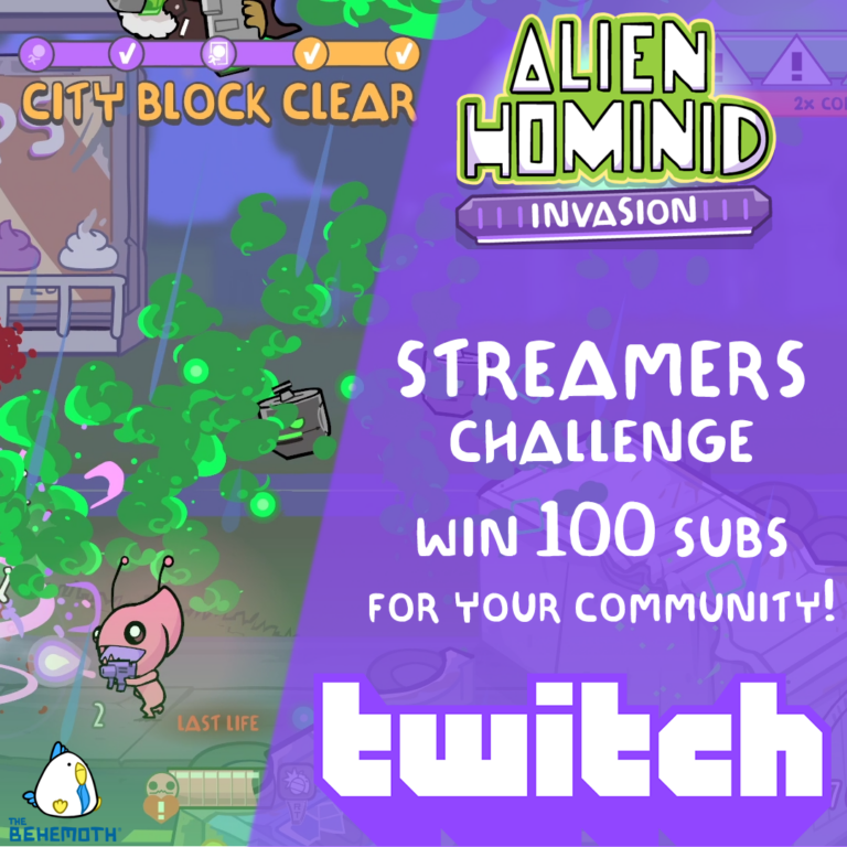 Alien Hominid Invasion: Streamer Challenge – The Behemoth Blog